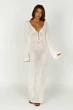 Riviera Crochet Maxi Dress