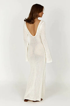 Riviera Crochet Maxi Dress