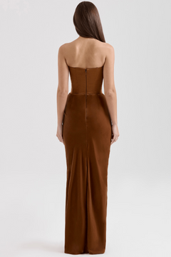 Serene Satin Maxi Dress