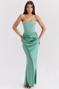 Serene Satin Maxi Dress