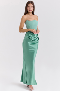 Serene Satin Maxi Dress