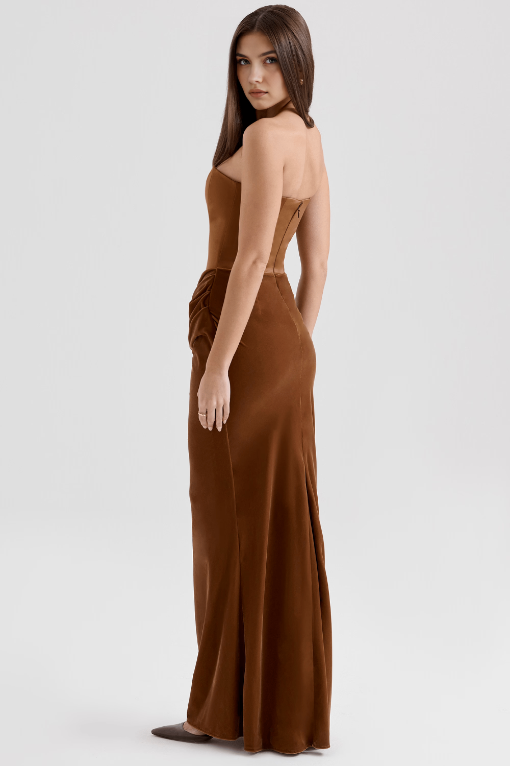 Serene Satin Maxi Dress