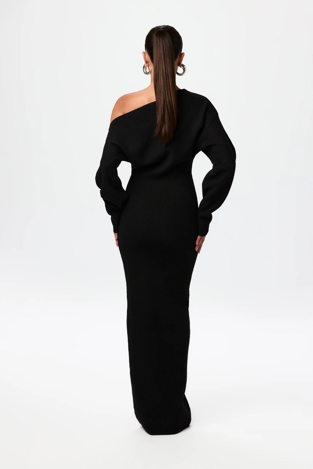 Serena Off-Shoulder Knit Maxi Dress