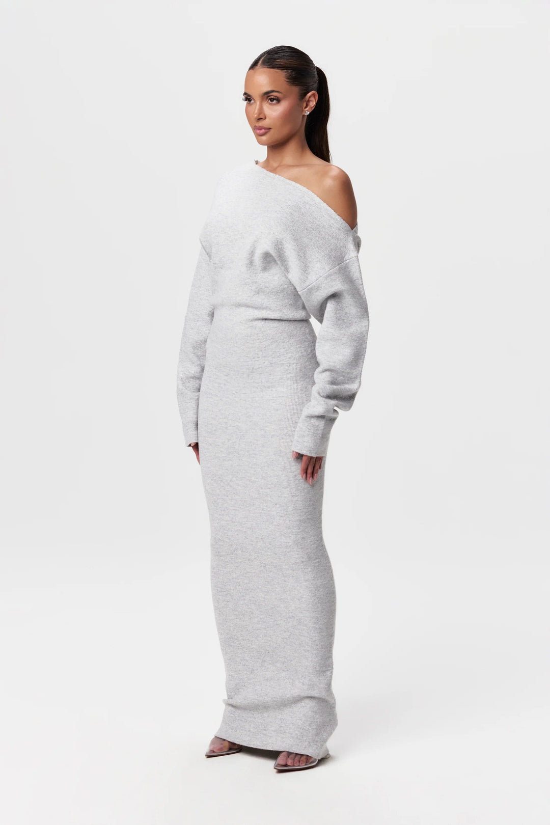 Serena Off-Shoulder Knit Maxi Dress