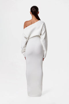 Serena Off-Shoulder Knit Maxi Dress