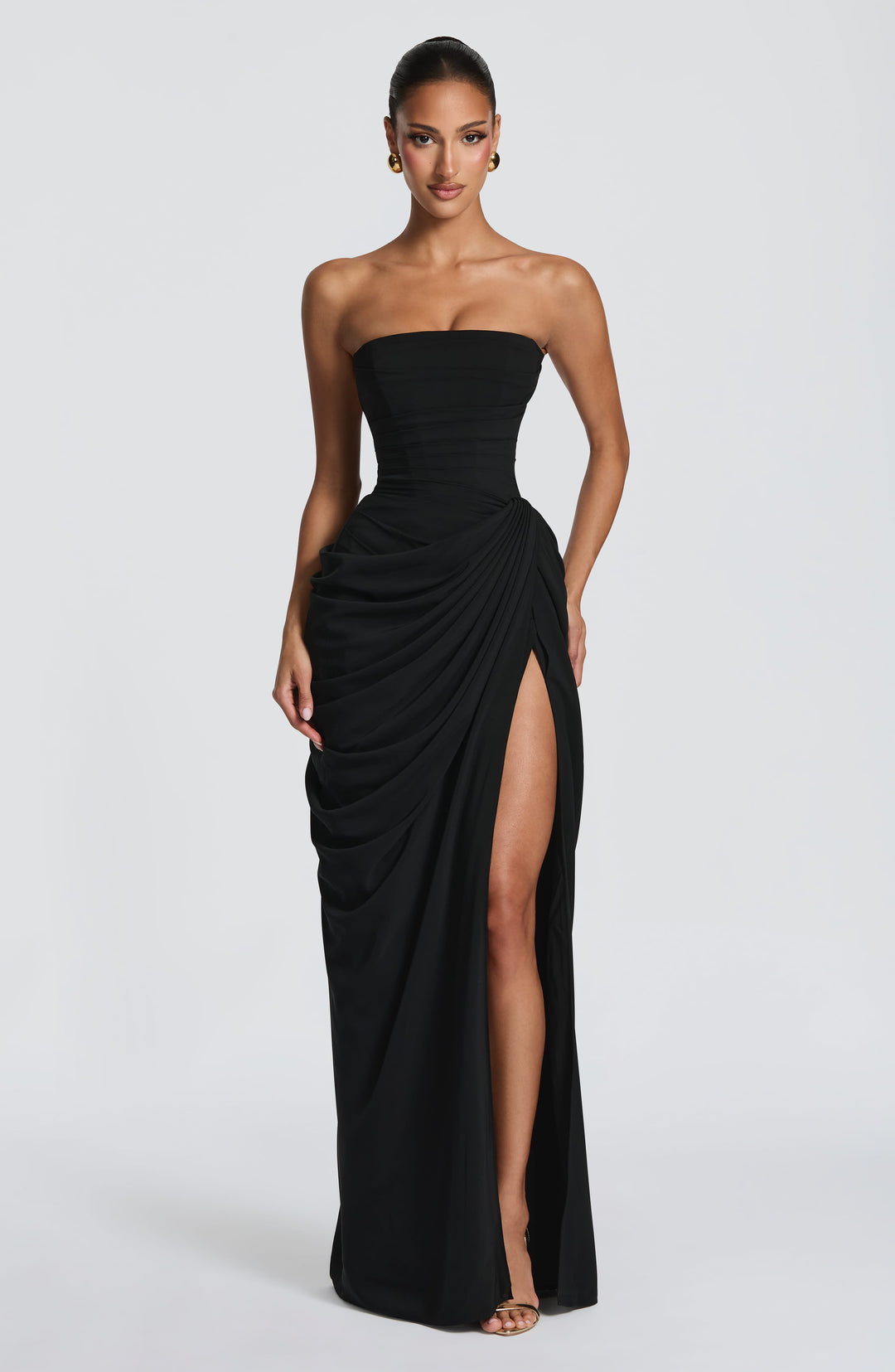 Lois Strapless Corset Maxi Dress