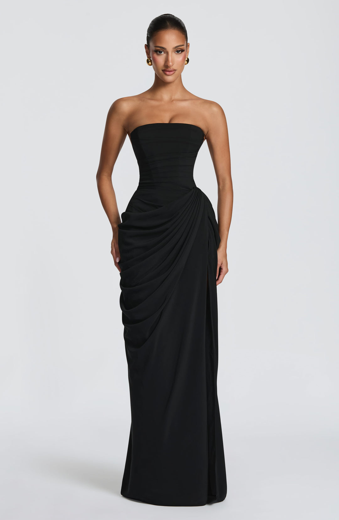 Lois Strapless Corset Maxi Dress
