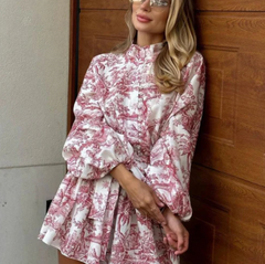 Poppy Puff Sleeve Summer Dress