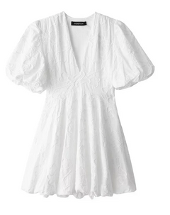 Nola Embroidered Floral Mini Dress