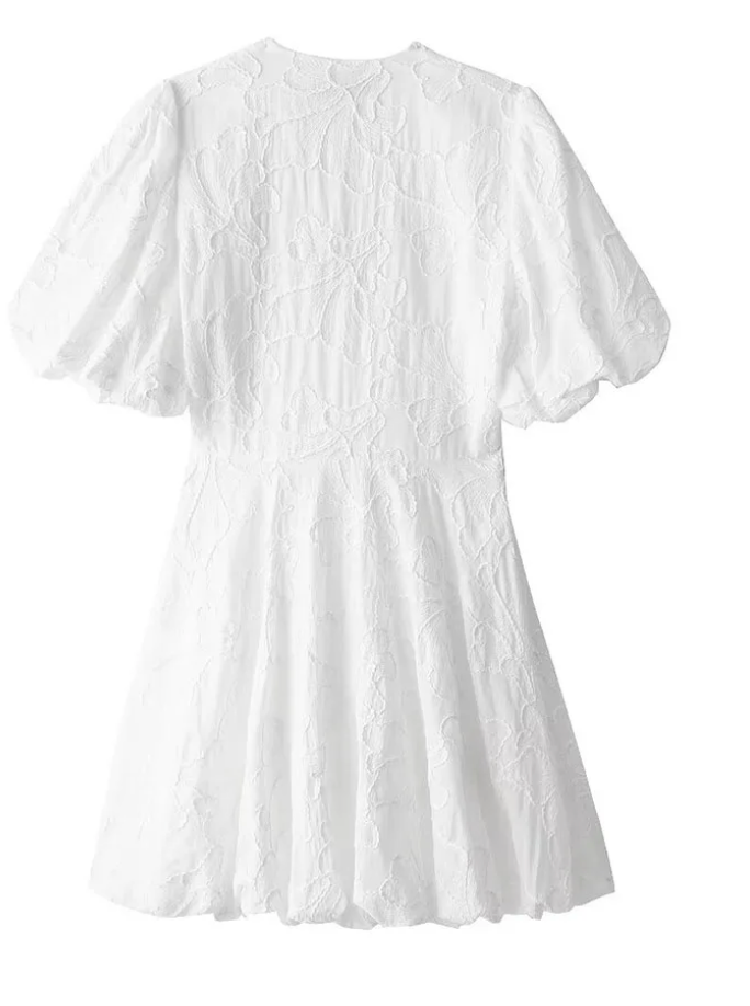 Nola Embroidered Floral Mini Dress