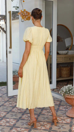 Aurelia Puff Sleeve Maxi Dress