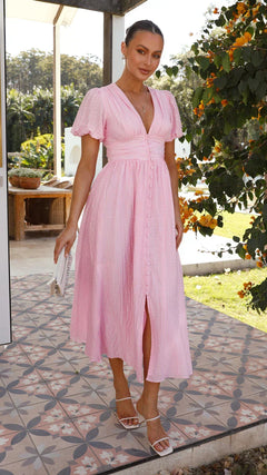 Aurelia Puff Sleeve Maxi Dress