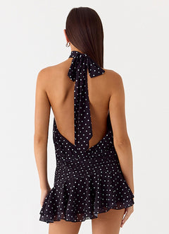 Noor Chiffon Halter Mini Dress