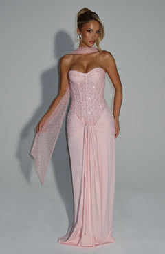 Soraya Embellished Corset Maxi Dress