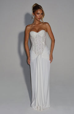 Soraya Embellished Corset Maxi Dress