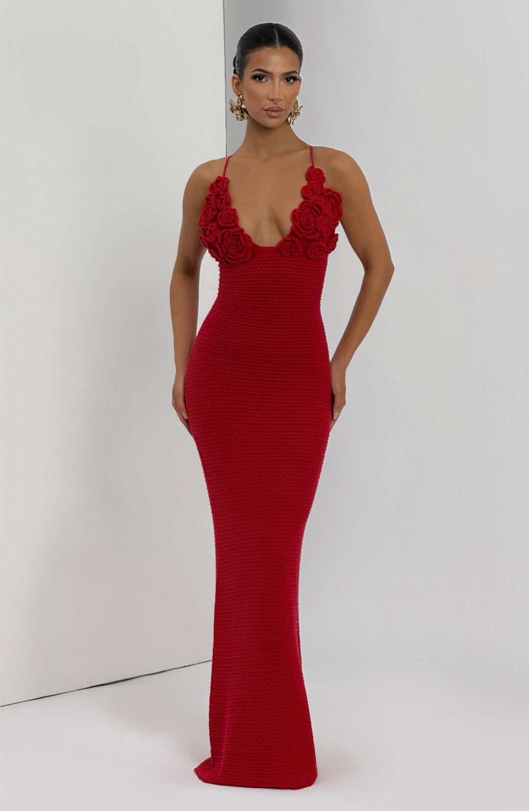 Elysia Crochet Maxi Dress