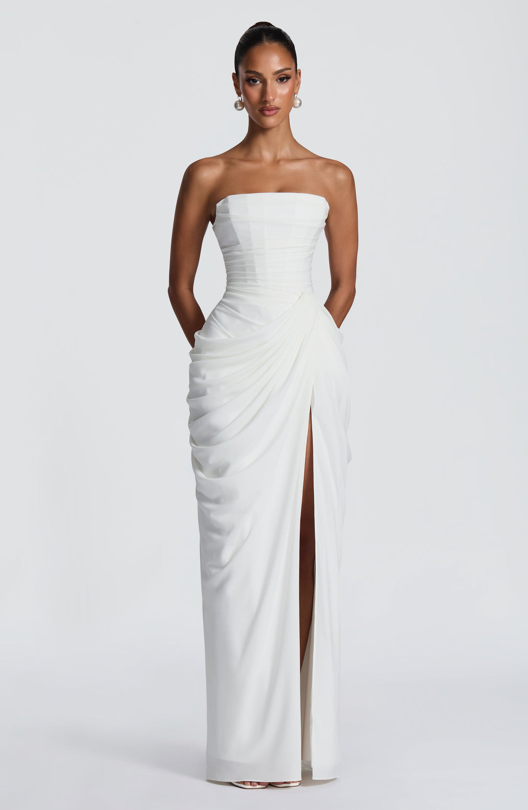 Lois Strapless Corset Maxi Dress