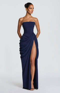 Lois Strapless Corset Maxi Dress
