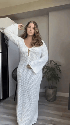 Riviera Crochet Maxi Dress