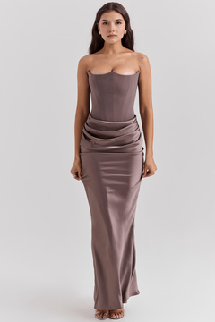 Serene Satin Maxi Dress