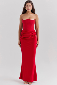 Serene Satin Maxi Dress