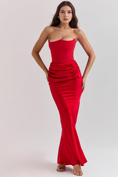 Serene Satin Maxi Dress