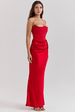 Serene Satin Maxi Dress