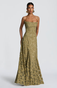 Elise Open-Back Maxi Dress