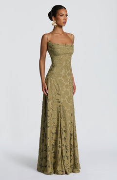 Elise Open-Back Maxi Dress