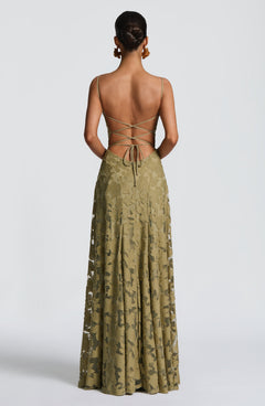 Elise Open-Back Maxi Dress
