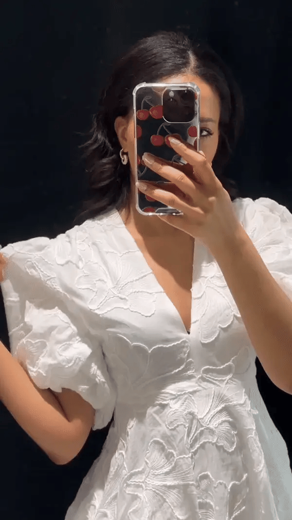 Nola Embroidered Floral Mini Dress