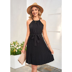 Avelyn Black Summer Dress