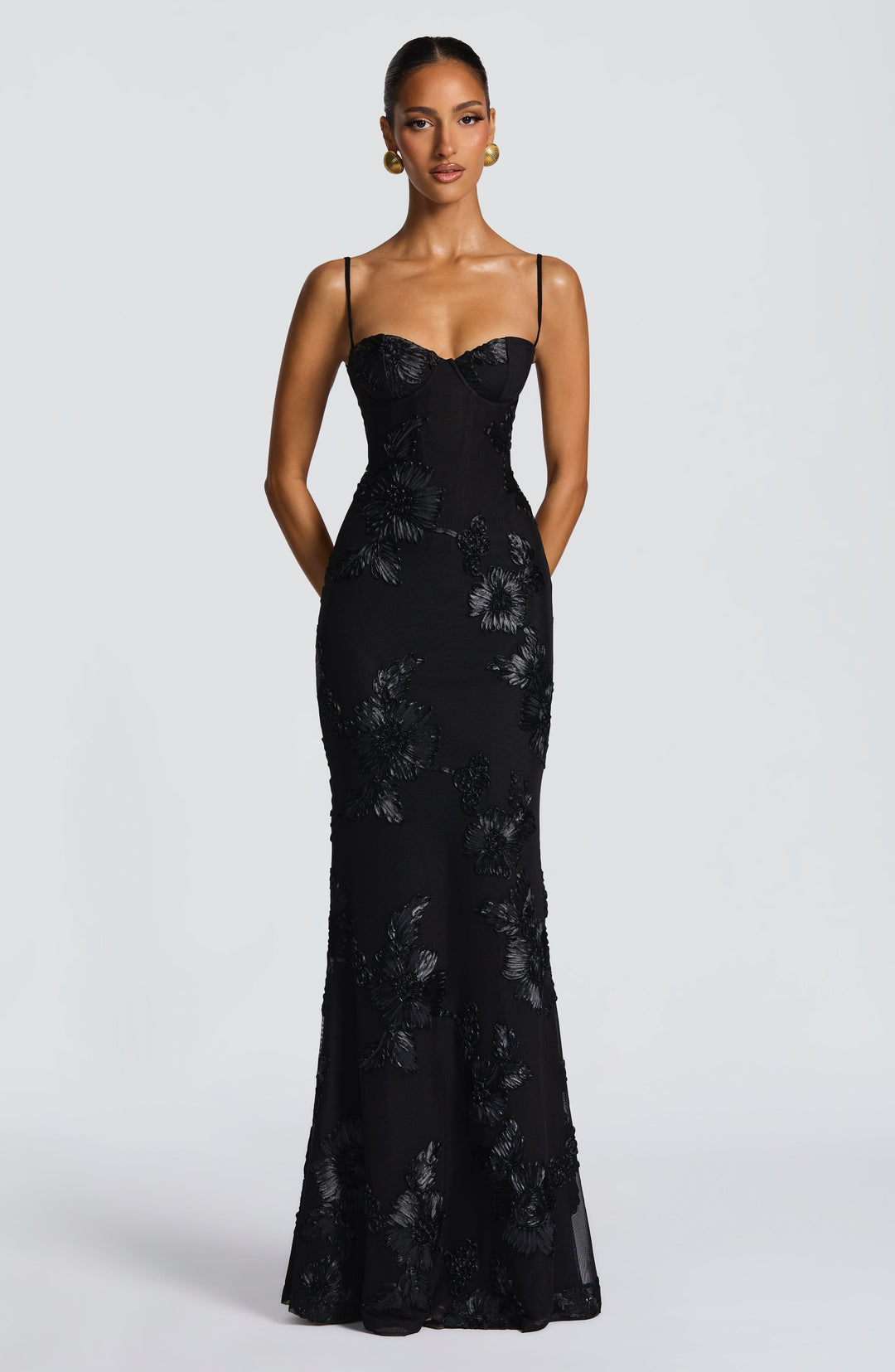 Mirelle Corset Flare Maxi Dress