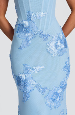 Mirelle Corset Flare Maxi Dress