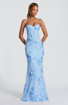 Mirelle Corset Flare Maxi Dress