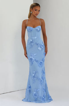 Mirelle Corset Flare Maxi Dress