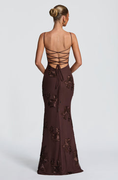 Mirelle Corset Flare Maxi Dress