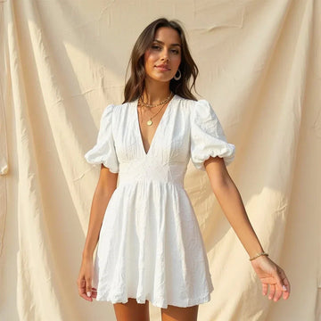 Nola Embroidered Floral Mini Dress