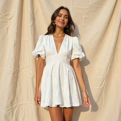 Nola Embroidered Floral Mini Dress