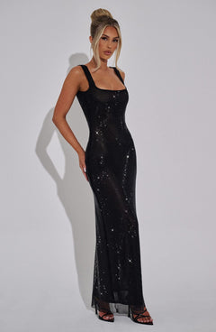 Lumina Shimmer Maxi Dress