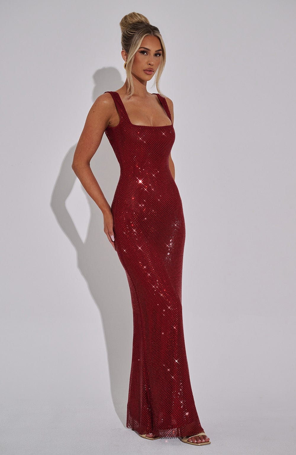 Lumina Shimmer Maxi Dress