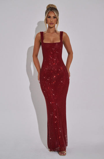 Lumina Shimmer Maxi Dress