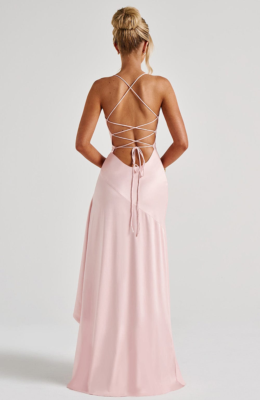 Noëlle Satin Cowl Neck Maxi Dress