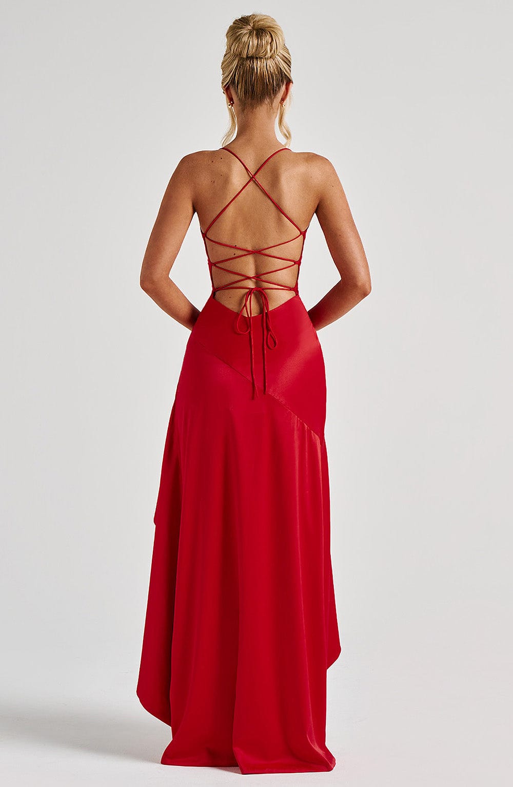 Noëlle Satin Cowl Neck Maxi Dress