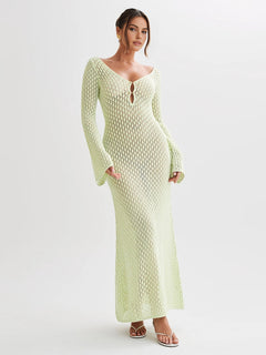 Riviera Crochet Maxi Dress