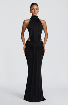 Josephine Ruched Cut-Out Maxi Dress
