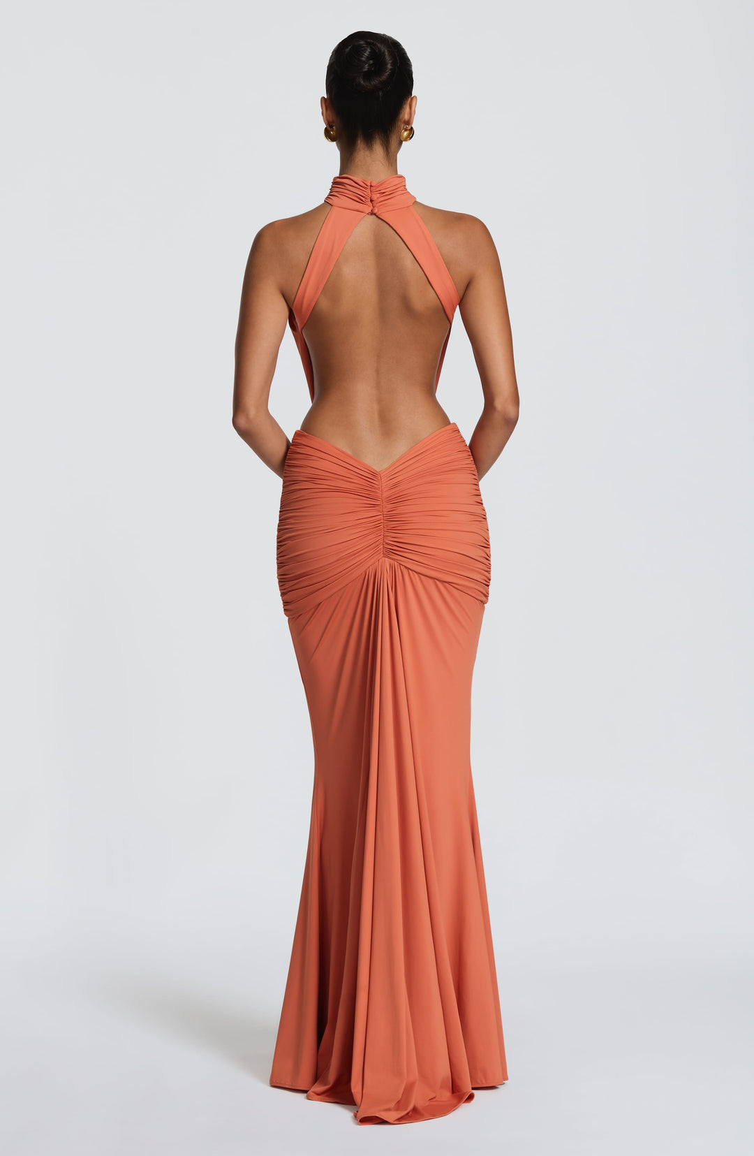 Josephine Ruched Cut-Out Maxi Dress