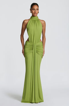 Josephine Ruched Cut-Out Maxi Dress