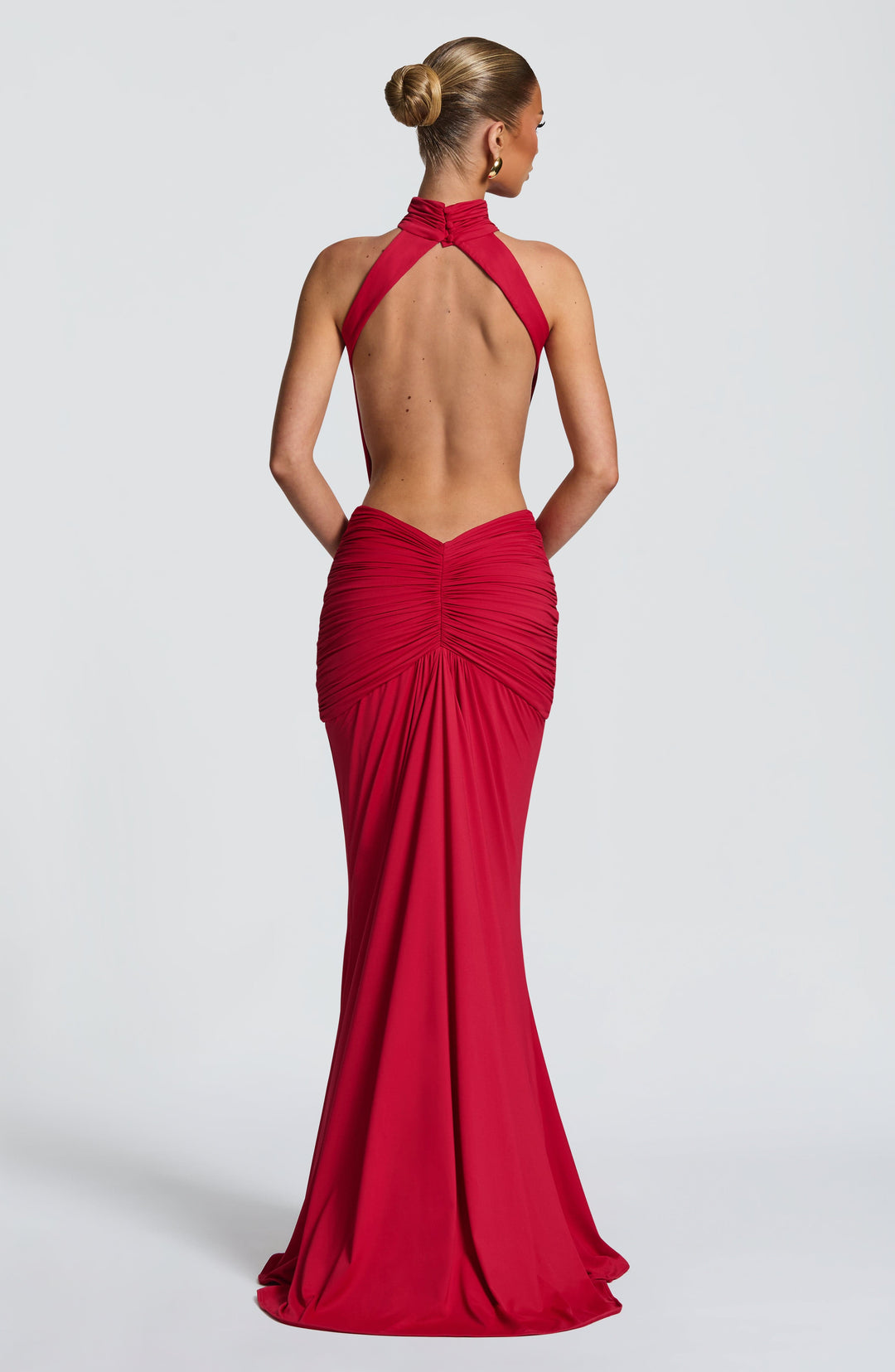 Josephine Ruched Cut-Out Maxi Dress