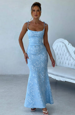 Nikky Floral Jacquard Maxi Dress